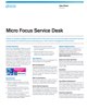 Micro Focus Service Desk 数据表