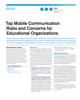 Principales preocupaciones y riesgos de comunicaciones móviles para organizaciones educativas