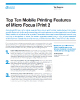 Top Ten Mobile Printing Features of Micro Focus iPrint