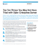Top Ten Things You May Not Have Tried with Open Enterprise Server