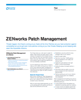 ZENworks Patch Management Product Flyer