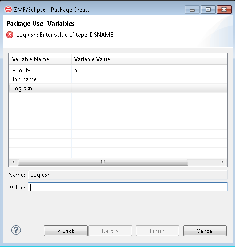 package user variables