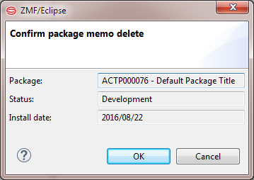 package delete window
