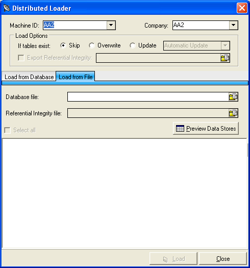 Distributed Loader - Load from File (z/OS)