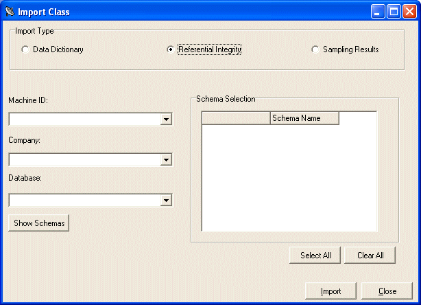 Import Class - Referential Integrity