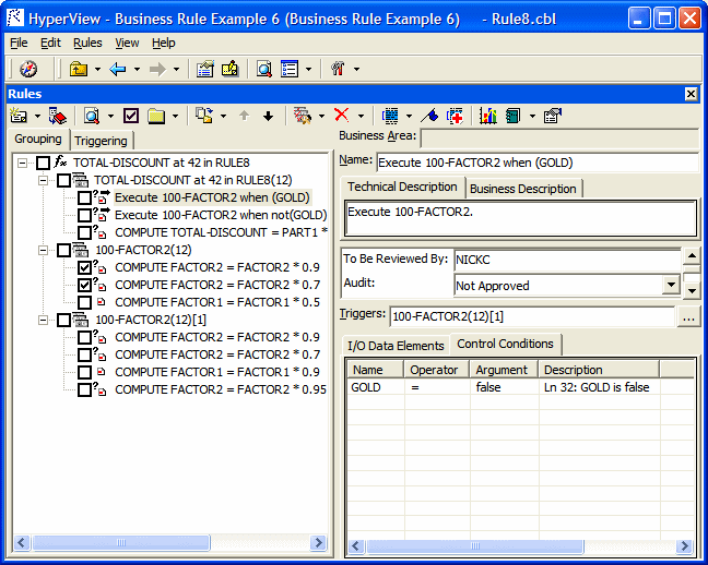 Business Functions, Rule Sets, and Business Rules