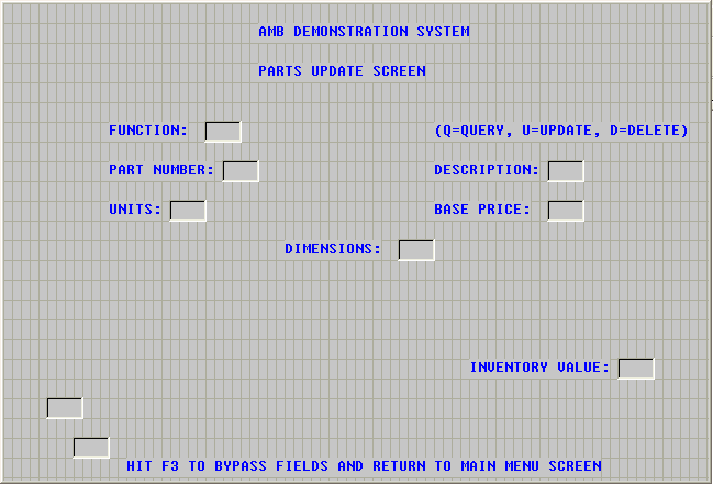 Entry Fields