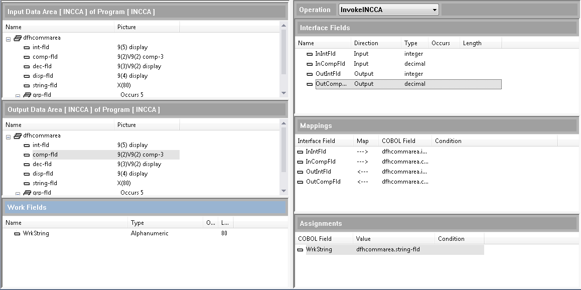 CICS Commarea in Interface Mapper