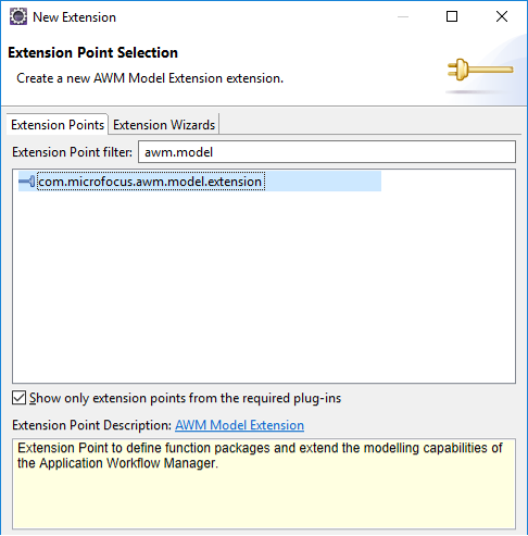 Extension Point Selection