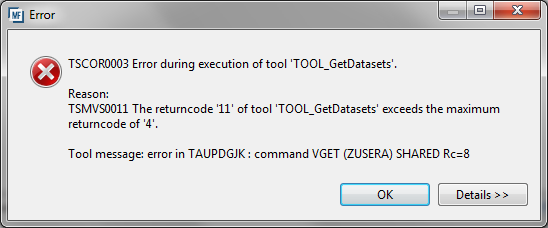 VGET error