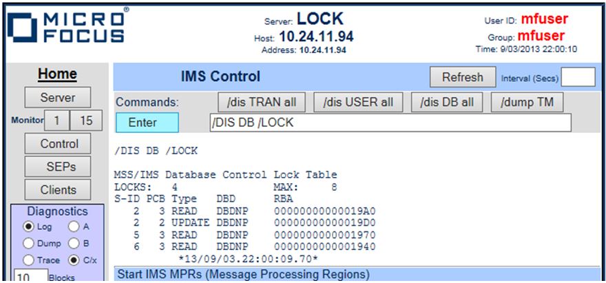 ESMAC Lock Table Query