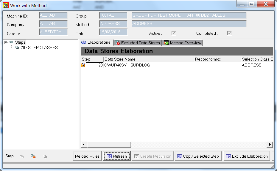 Work with Method - Reload Rules