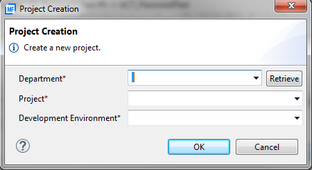 Create Project Dialog