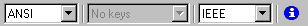 File Toolbar Showing the Floating-point Format Drop-down List