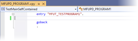 Entry point for self-contained test code