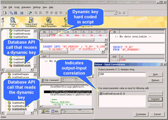 Graphic that shows the dynamic key