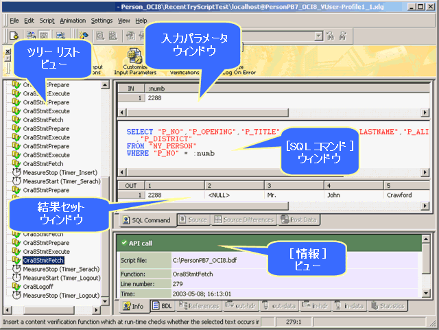 ウィンドウ レイアウトを示すグラフィック