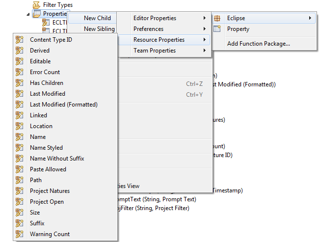 Eclipse Linked Properties