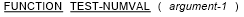 FUNCTION TEST-NUMVAL (argument-1)